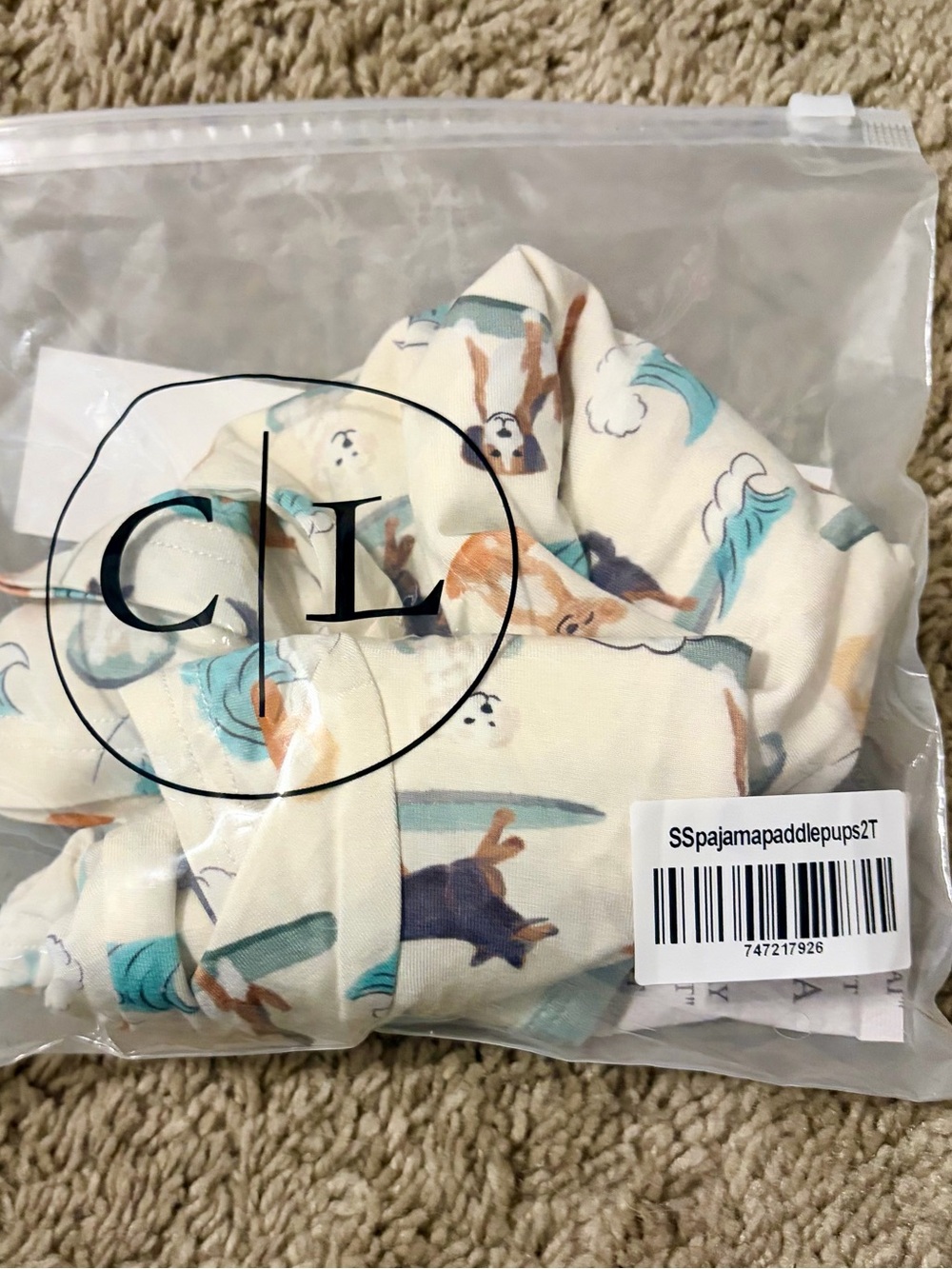 Caden Lane Paddle Pups Pajama Set ๐โโ๏ธ 2T - Picture 2 of 2